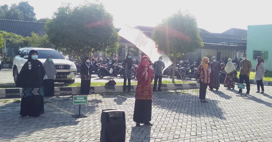 DI APEL PAGI, KASUBBAG PKA INGATKAN LAPORAN KEGIATAN SECEPATNYA SELESAIKAN.